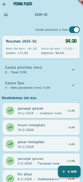 EcoPulse — resumen mensual